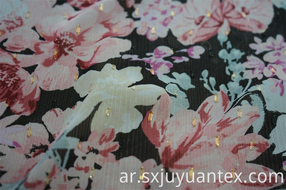 Chiffon Clip Jacquard Fabric